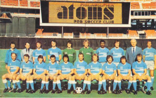 NASL Soccer Philadelphia Atoms 1973 Road Team White numbers