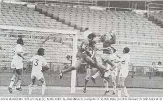 NASL Philadelphia Atoms Diplomats 1974 Bobby Smith Alain Maca Bobby Rigby