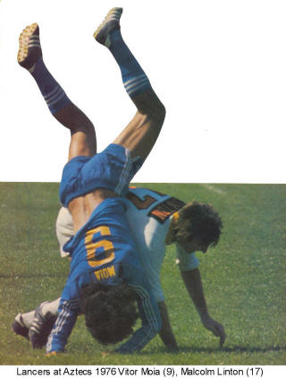 Aztecs Lancers 1976 Home Back Malcolm Linton Vitor Moia