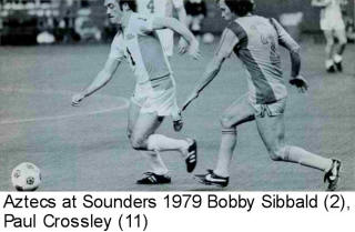 NASL Soccer Los Angeles Aztecs 79 Road Back Bobby Sibbald