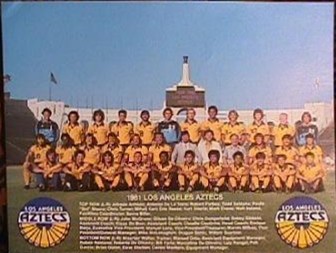 NASL Soccer Los Angeles Aztecs 81 Road Team