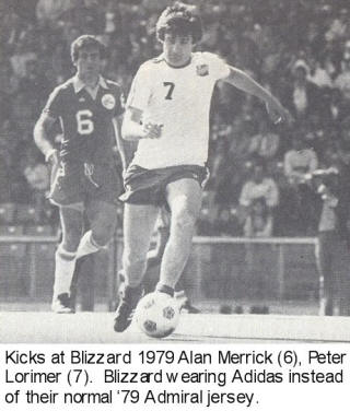 NASL Minnesota Kicks Blizzard 1979 Home Peter Lorimer Alan Merrick