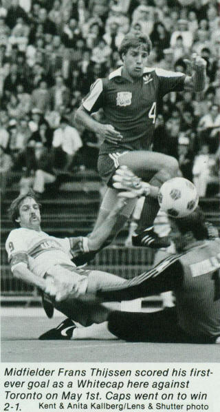 NASL Soccer Toronto Blizzard 1983 Road Conny Karlsson, Whitecaps 5-1-83