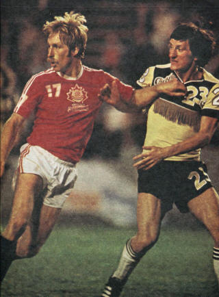 NASL Soccer Colorado Caribous 1978 Ronnie Blair, Metros-Croatia Brian Budd