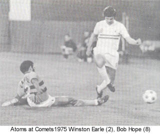 NASL Baltimore Comets Atoms 1975 Home Back Winston Earle