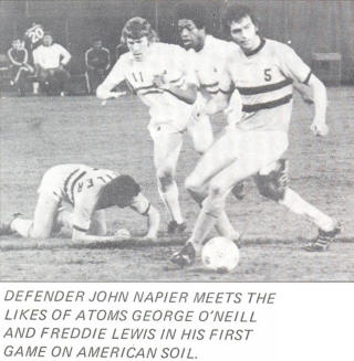 NASL Soccer Baltimore Comets Atoms 1975 Home John Napier Georg O'Neill