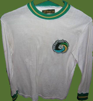 NASL New York Cosmos 75-76 Home Jersey Striped Sleeves