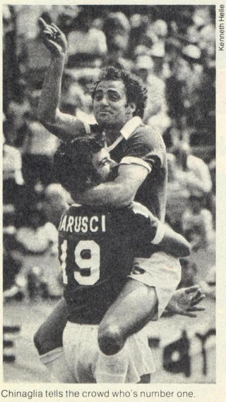NASL New York Cosmos 78 Road Back Bob Iarusci, Giorgio Chinaglia