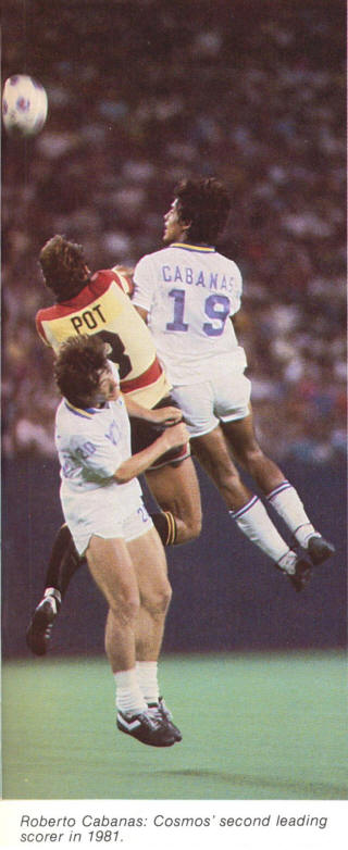 NASL Soccer New York Cosmos 81 Home Back Roberto Cabanas