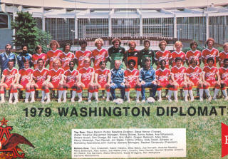 NASL Soccer Washington Dips 79 Road Team