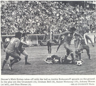 NASL Denver Dynamos Earthquakes 1974 Road Mick Hoban