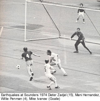 NASL San Jose Earthquakes Sounders 1974 Home Mani Hernandez 