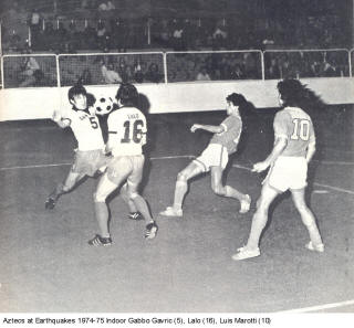 NASL Soccer San Jose Earthquakes Aztecs 1974-75 Indoor Home Lalo Gabbo Gavric