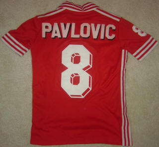 NASL Soccer San Jose Earthquakes 80 Home Jersey Miro Pavlovic Back