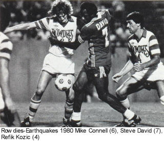 NASL Soccer San Jose Earthquakes 80 Road Back Steve David Rowdies Refik Kozic, MIke connell