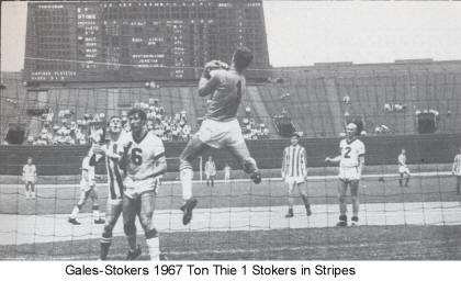Gales Stokers  1967 Goalie Back Ton Thie