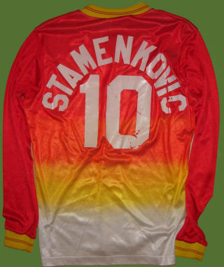 Blast 85-86 Home Jersey Stan Stamenkovic Back