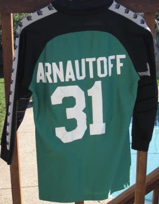 Fever 79-80 Goalie Jersey Peter Arnautoff Back