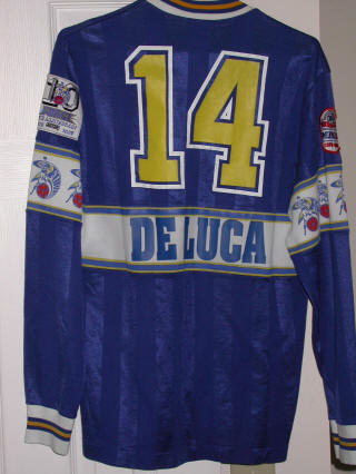 Force 87-88 Home Jersey Pasquale DeLuca Back