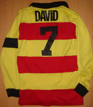 Inferno 82-83 Home Jersey Steve David Back