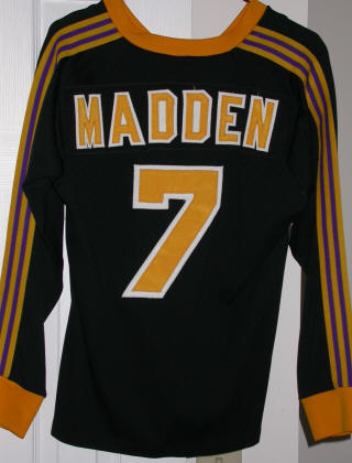 Lazers 85-86 Home Jersey Dave Madden Back