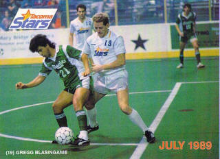 MISL Tacoma Stars 1988-89 Gregg Blasingame, Sidekicks Willie Molano