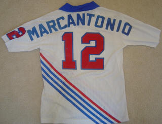 NASL Montreal Manic 83 Home Jersey Carmine Marcantonio Back