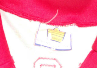 Rogues 80 Home Jersey Danny Vaughan Admiral Tag