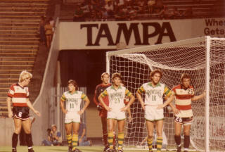 NASL Soccer Tampa Bay Rowdies 83 Home Tatu, Jim Easton, Mark Karpun