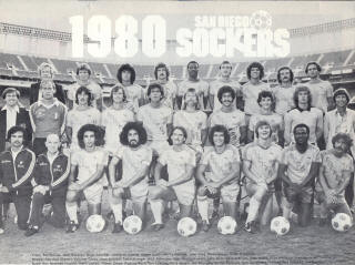 NASL Soccer San Diego Sockers 1981 Team