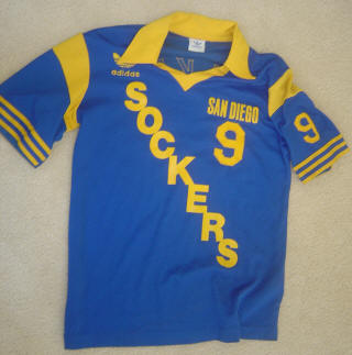 NASL San Diego Sockers 82-84 Road Jersey Lorenz Hilkes