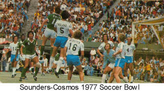 Sounders Cosmos 1977 Home Back Bob Smith England Chursky roth