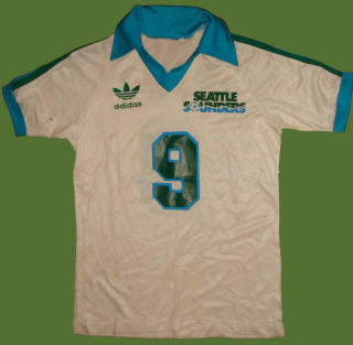 Sounders 82 Home Jersey  Peter Ward