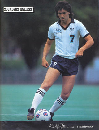 NASL Seattle Sounders 83 Home Mark Peterson
