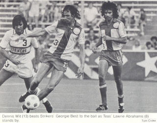 NASL Soccer Ft. Lauderdale Strikers 78 Home George Best, Tea Men Dennis Wit, 
