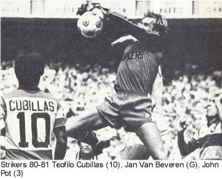 NASL Ft. Lauderdale Strikers 80-81 Road Back Teofilo Cubillas