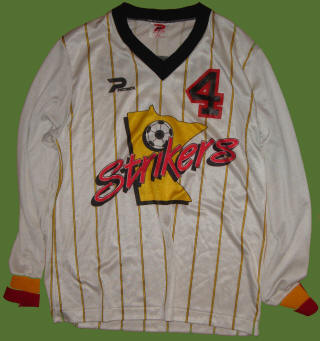 Strikers 86-87 Road Jersey Ray Hudson