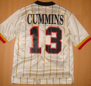 Strikers 86-87 Road Jersey Stan Cummins Back