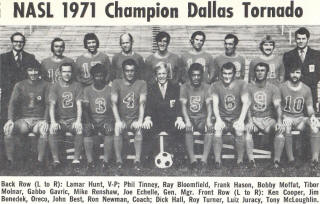 Dallas Tornado 1971 Road Team