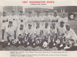 NASL Soccer Washington Whips 67 Home Team