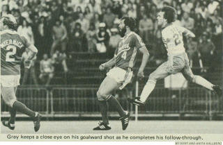 NASL Soccer Vancouver Whitecaps 1981 Home Gerry Gray 2, Timbers 5-27-81