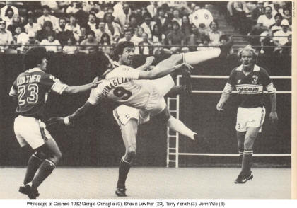 NASL Soccer Vancouver Whitecaps 82 road back Shaun lowther