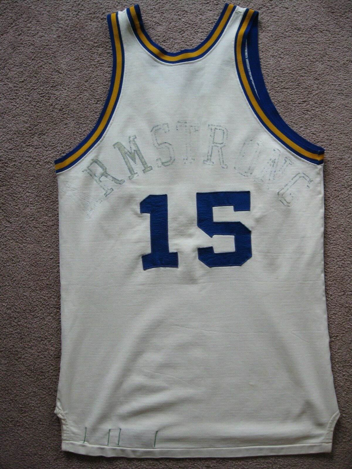 Lot Detail - 1971-1972 Marv Winkler Indiana Pacers ABA Game-Used Home Jersey