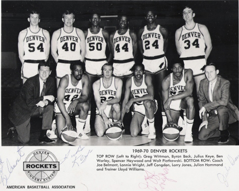 1970-71 SAN DIEGO ROCKETS 8X10 TEAM PHOTO BASKETBALL PICTURE NBA WIDE  BORDER 