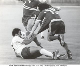 NASL Philadelphia Atoms 75 Road Back Tony Cavanaugh, Tom Galati