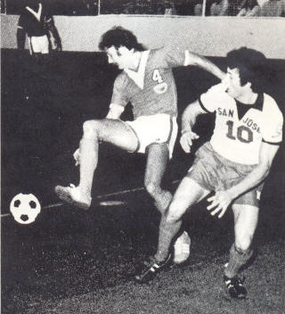 NASL Soccer Los Angeles Aztecs 74-75 Indoor Road Sergio Martinez