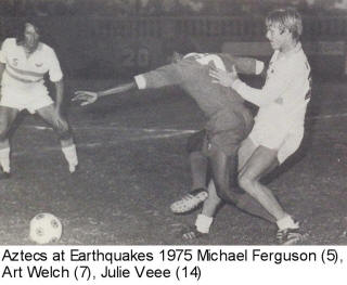 NASL Soccer Los Angeles Aztecs 75 Home Michael Ferguson, Julie Veee