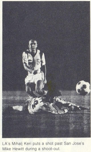 NASL Soccer Los Angeles Aztecs 79 Home Mihalj Keri