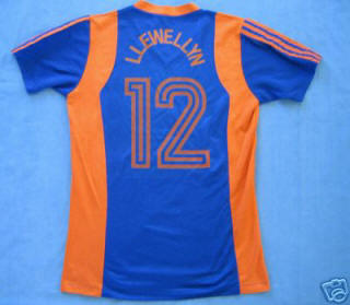 NASL Los Angeles Aztecs 1979 Road Jersey Sammy Llewellyn Back