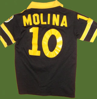 Boomers 1981 Road Jersey Juan Carlos Molina Back